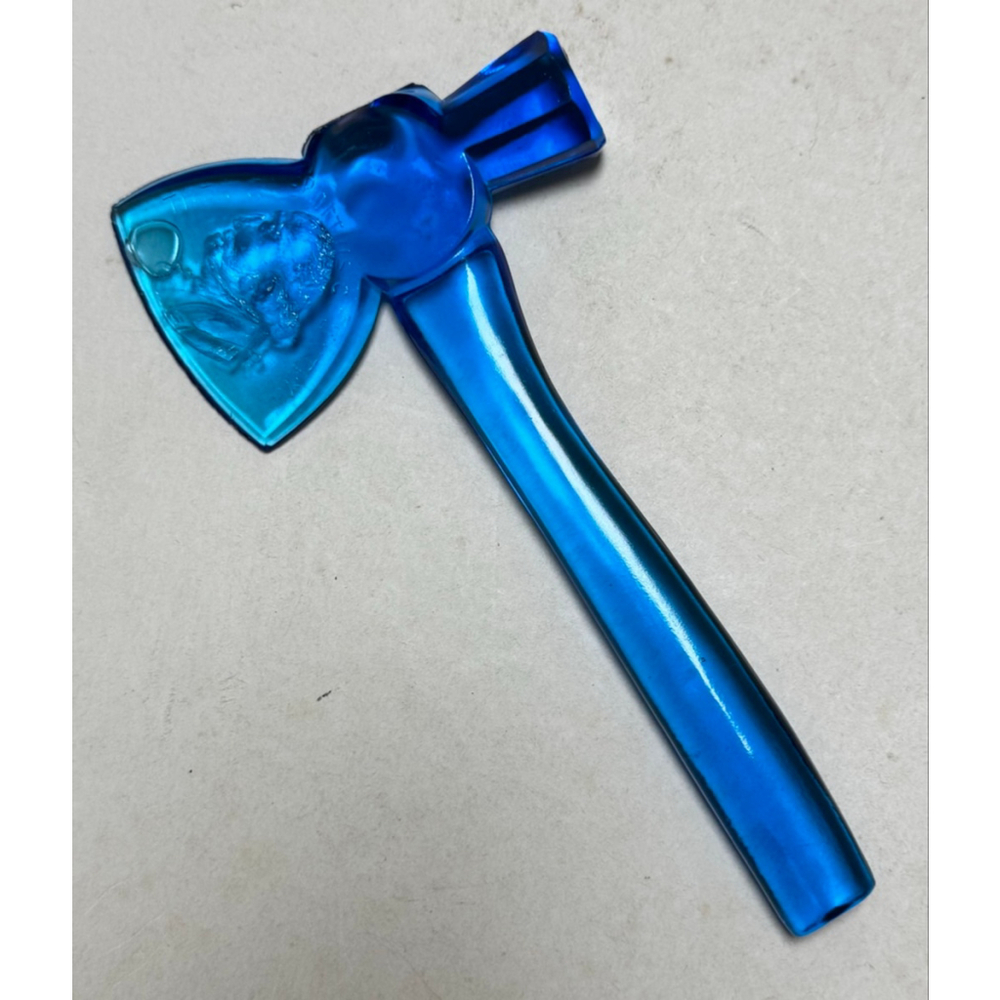 Boyd Glass Co. Blue Glass Axe / Hatchet - George Washington- 1893 World Fair